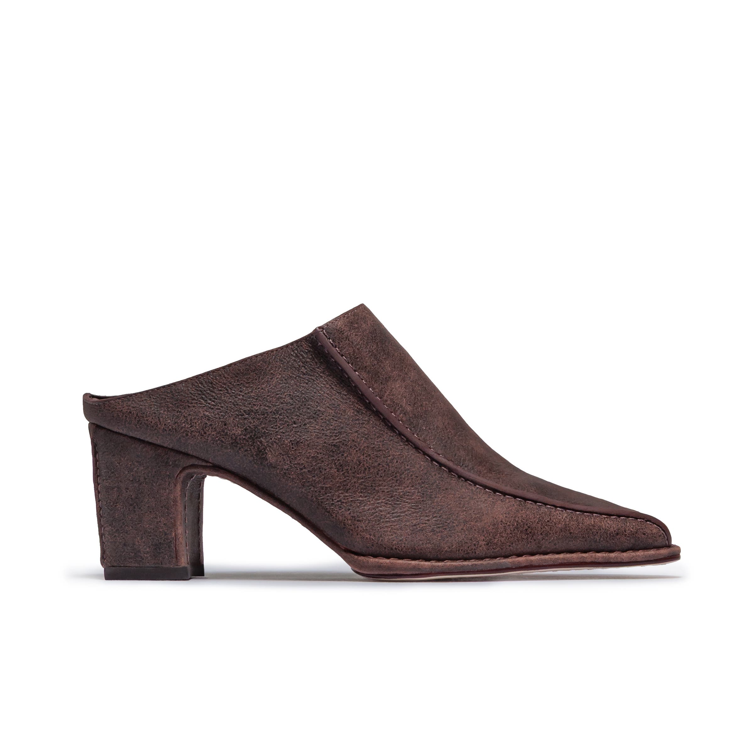 Brynn Heeled Mule, Main, color, DARK CHOCOLATE