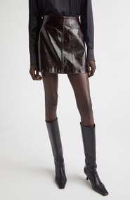 Stand Studio Aksie Faux Leather Miniskirt