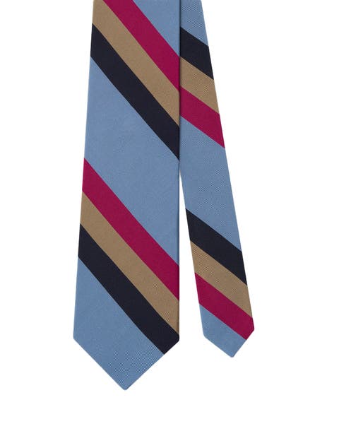 Robert Bold Silk Cotton Stripe Best of Class Necktie