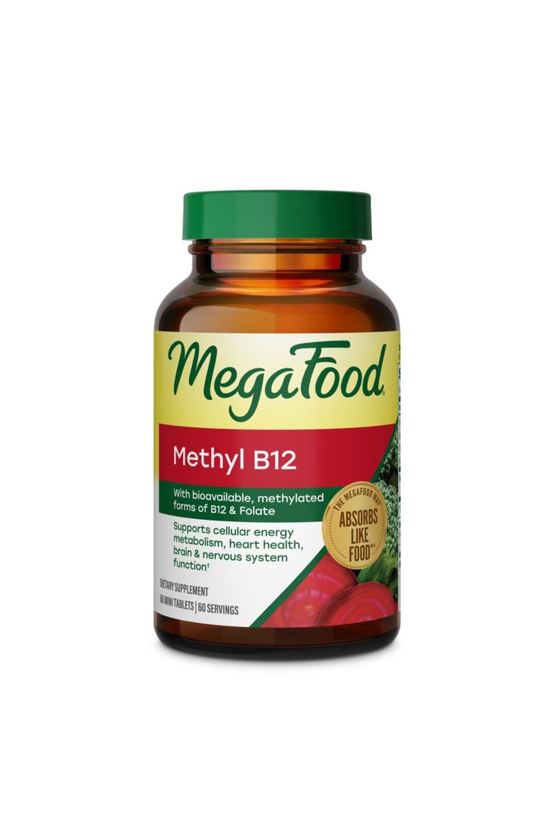 Methyl B12, Vegan Vitamin B12, Vitamin B6 & Methyl Folate for Women & Men, 60 Mini Tablets, Main, color, None