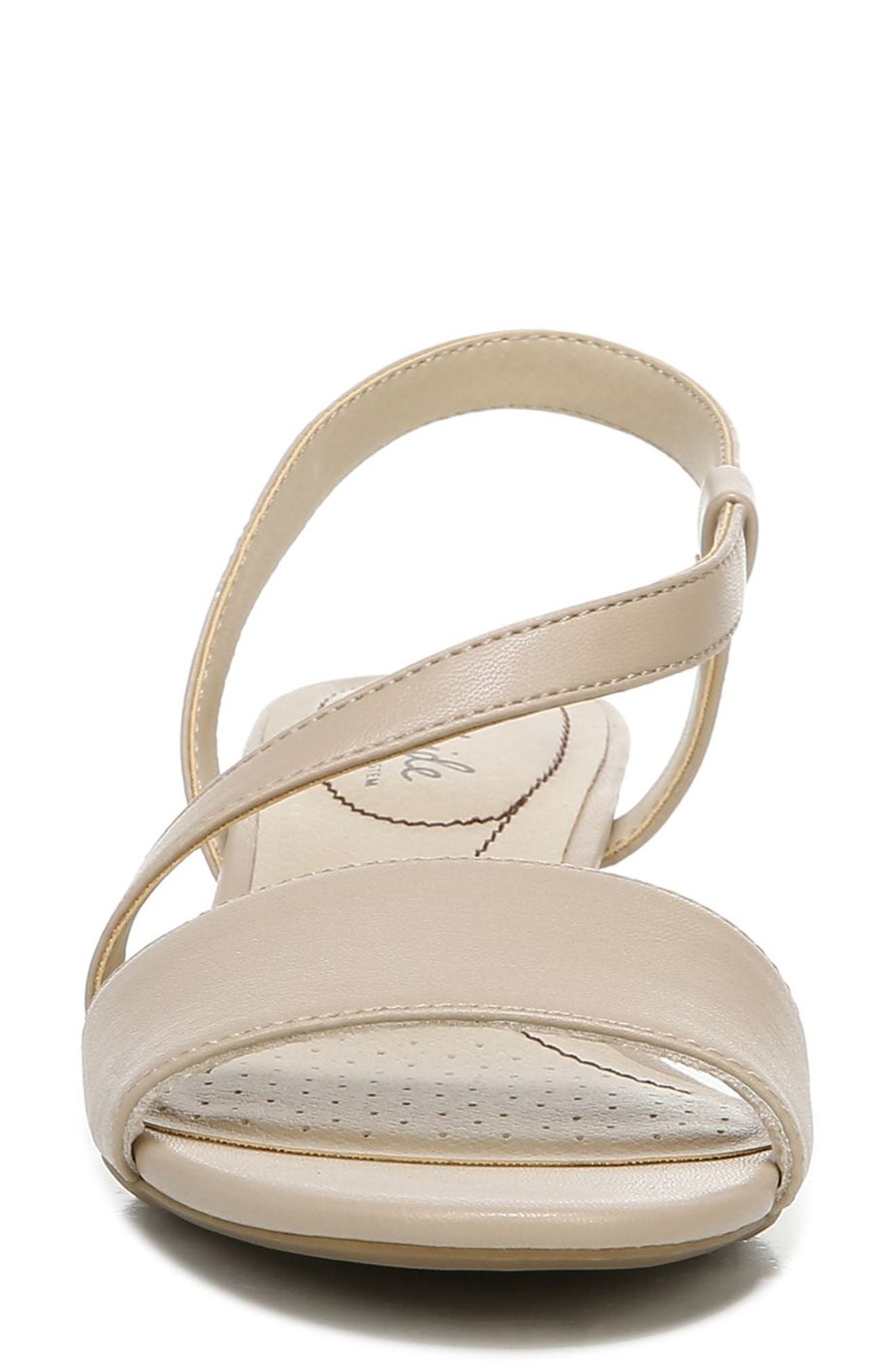 Yasmine Wedge Sandal, Alternate, color, TENDER TAUPE SYNTHETIC