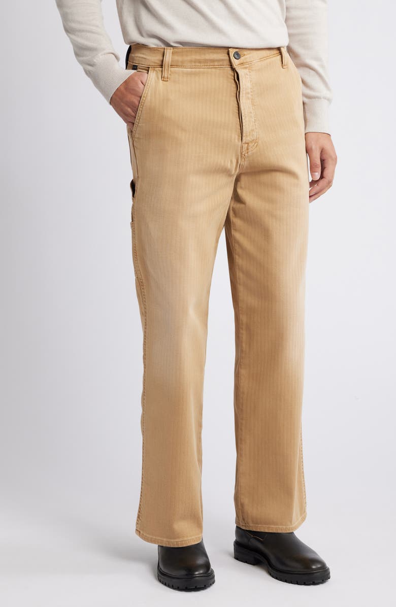 Citizens of Humanity Hayden Stretch Cotton Twill Utility Pants, Main, color, Sahara