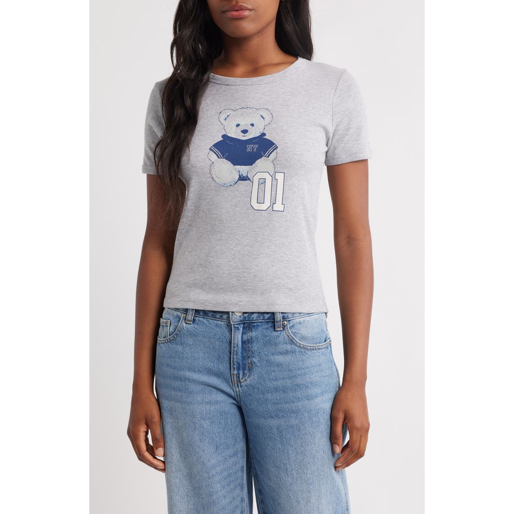 Vinyl Icons Teddy Bear 01 Graphic T-shirt In Gray