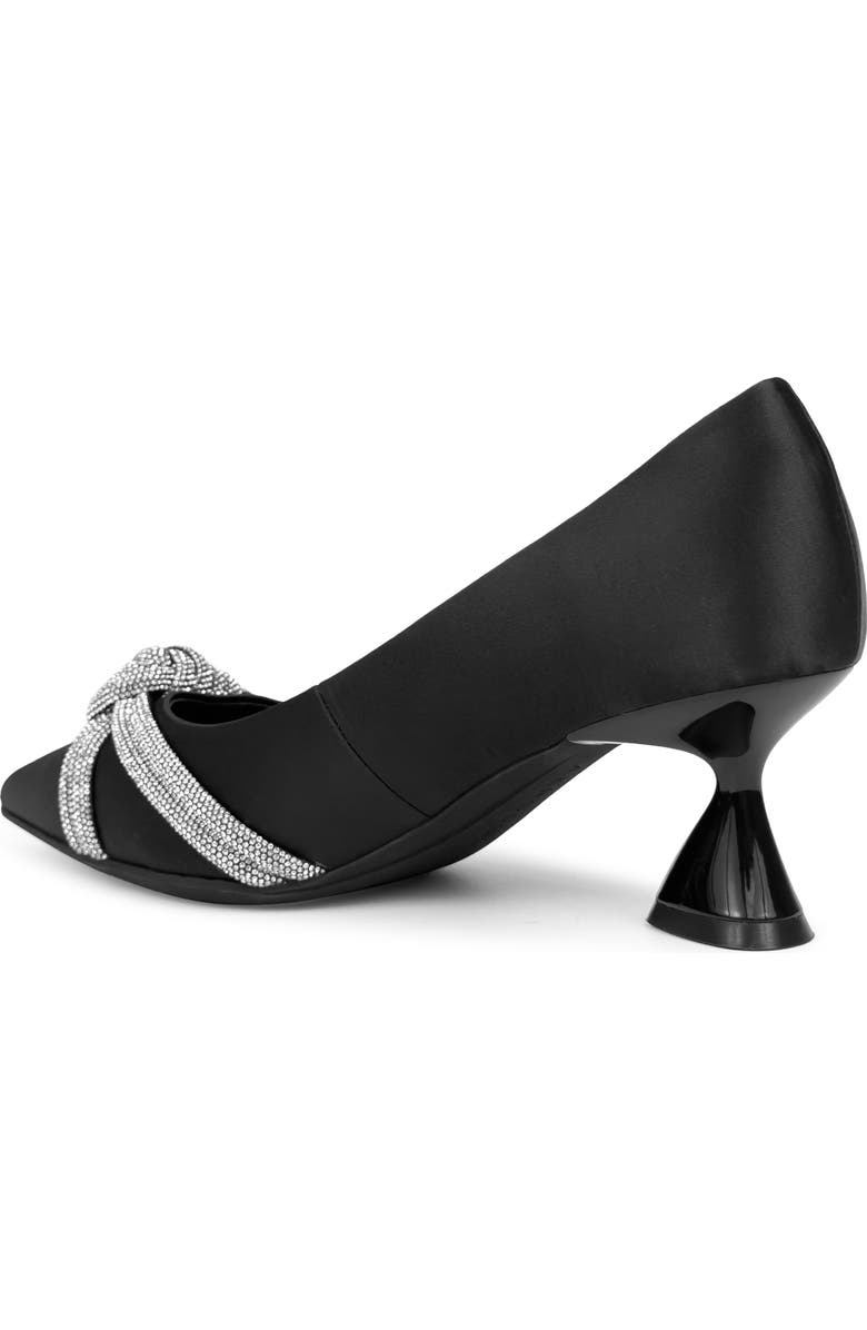 Aerosoles Jacey Crystal Embellished Satin Pump, Alternate, color, Black Satin