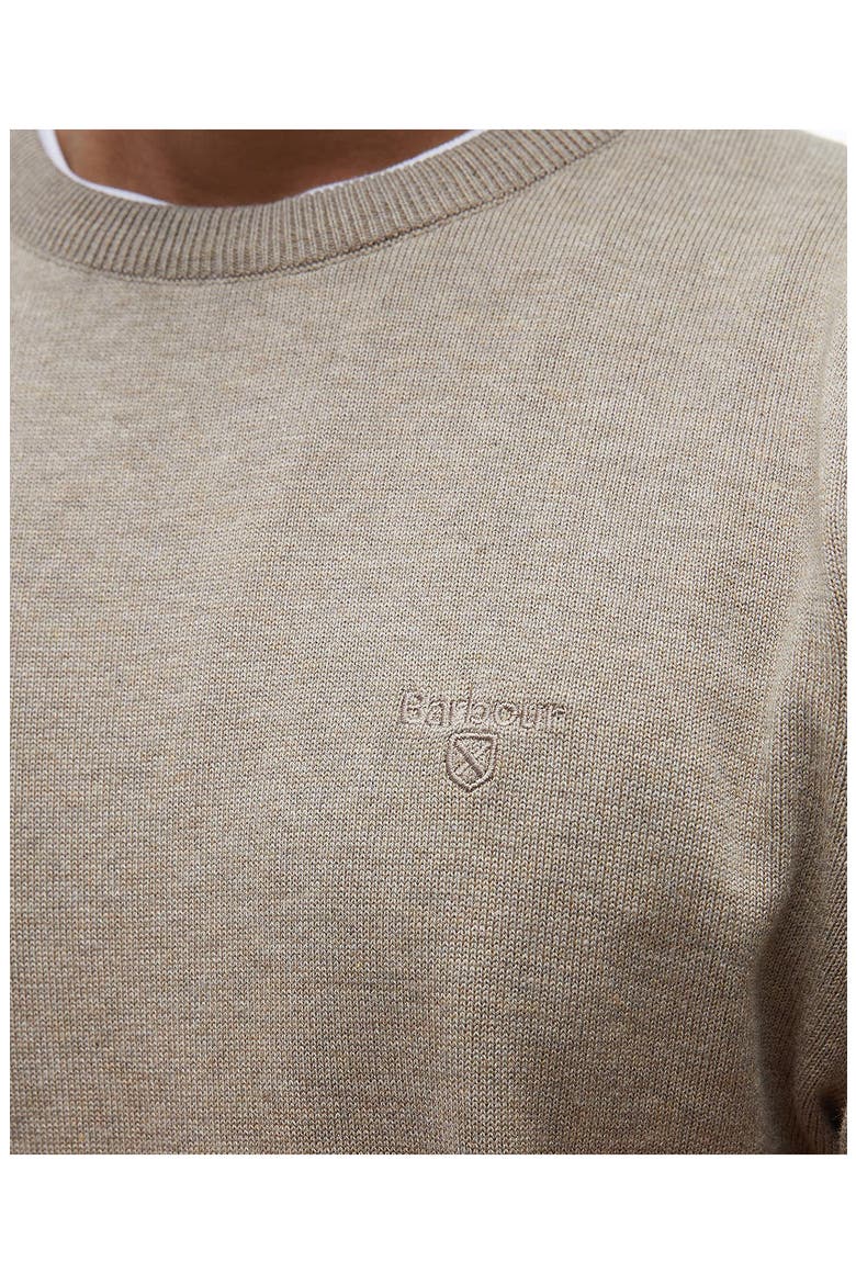 Cotton Crewneck Sweater, Alternate, color, VINTAGE KHAKI
