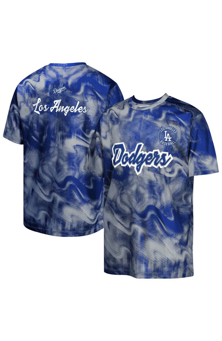 Outerstuff Youth Royal/Gray Los Angeles Dodgers Pinch Hitter T-Shirt, Main, color, 