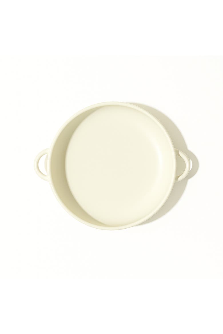 Dinner Plate With Handles, Alternate, color, Matte White