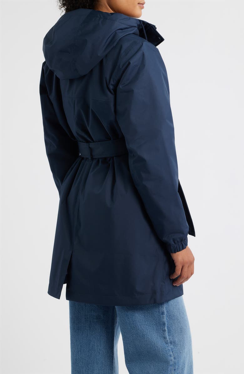 Helly Hansen Classic Insulated Trench Coat, Alternate, color, Navy