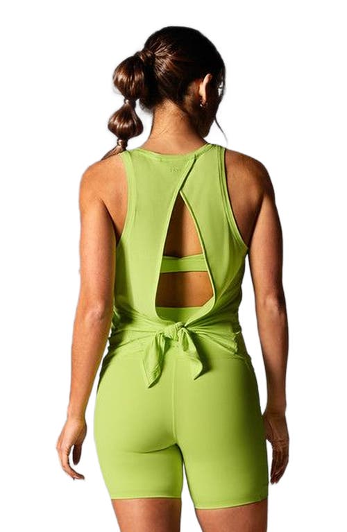 Tavi Tie Back Tank In Green