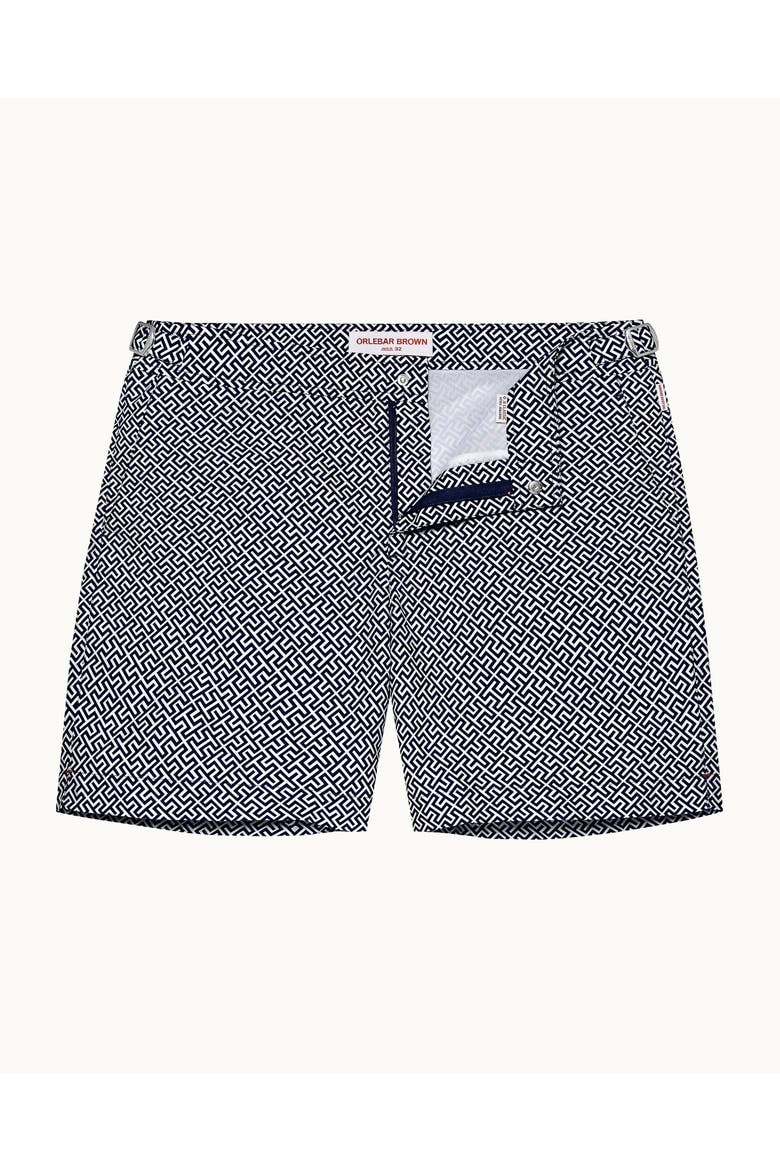 Bulldog Tailored-Fit Swim Shorts, Main, color, Navy