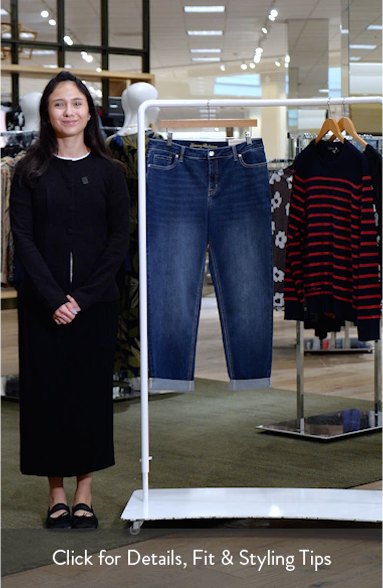 Mid Rise Slim Fit Crop Boyfriend Jeans, sales video thumbnail