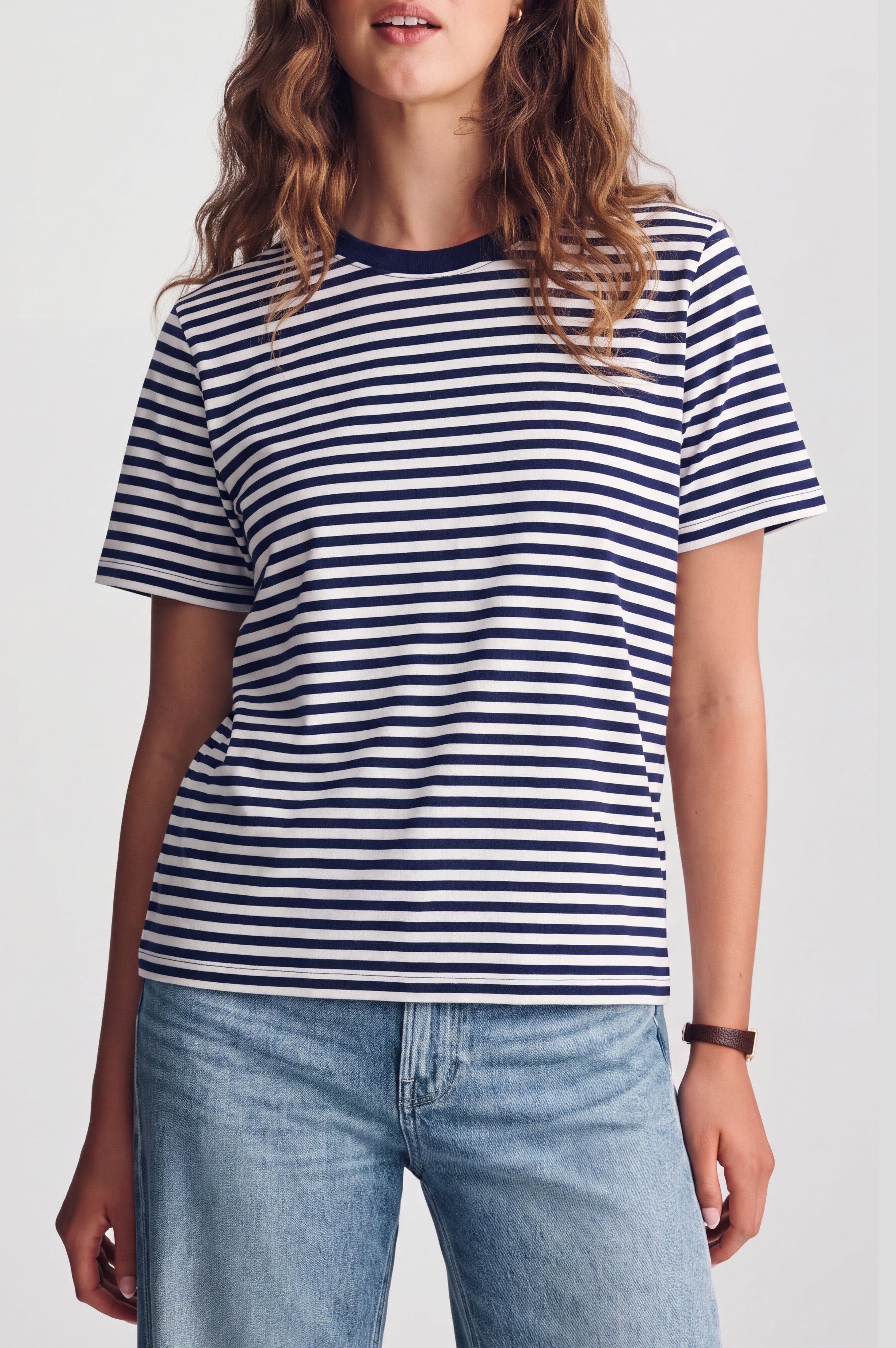 selected Navy/White