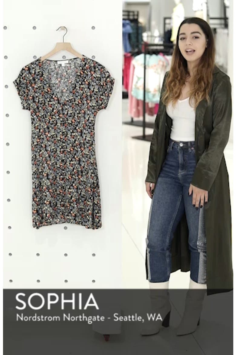 Floral Print Button Front Dress video