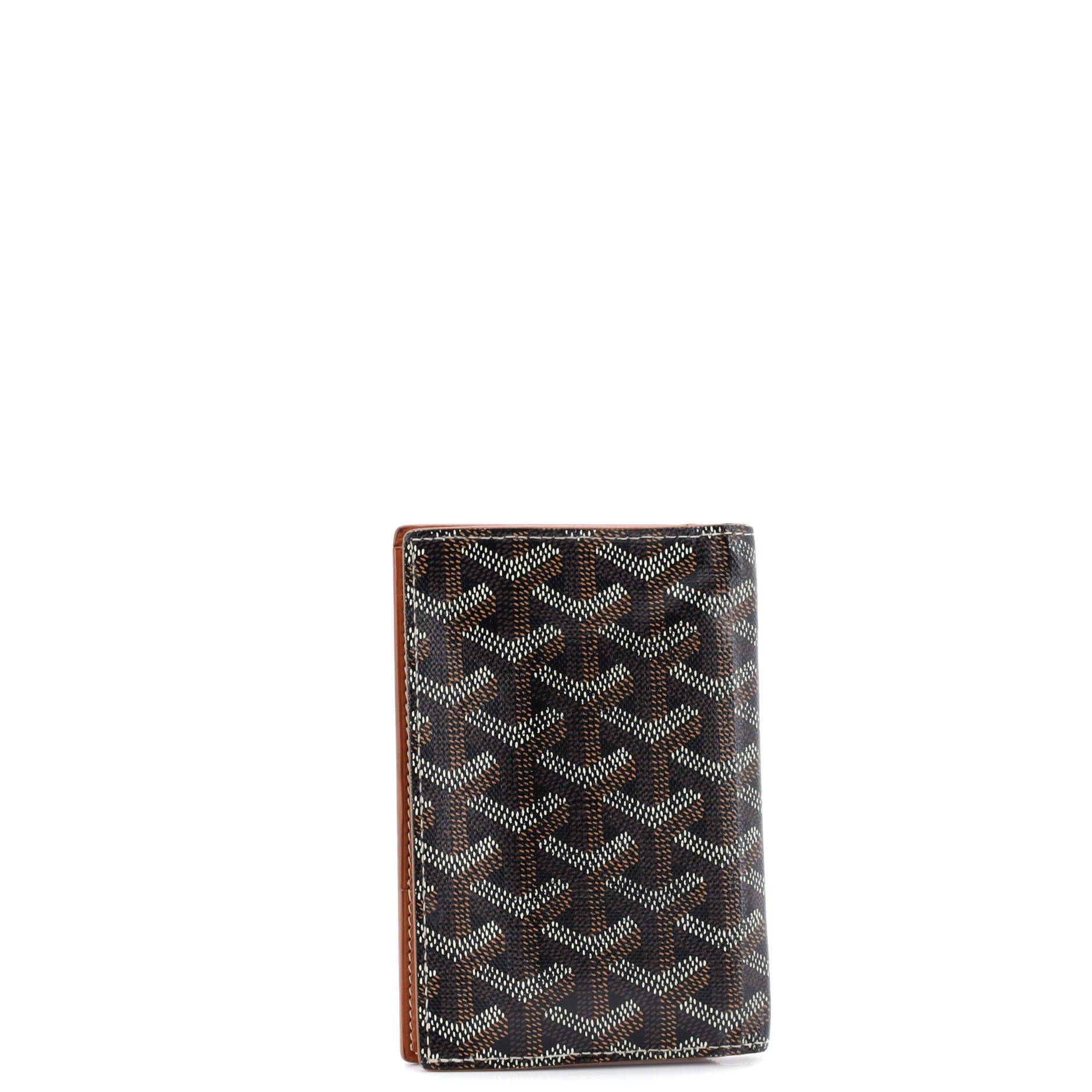 Pre-Owned Goyard Saint Marc Card Case Coated Canvas, Alternate, color, Black
