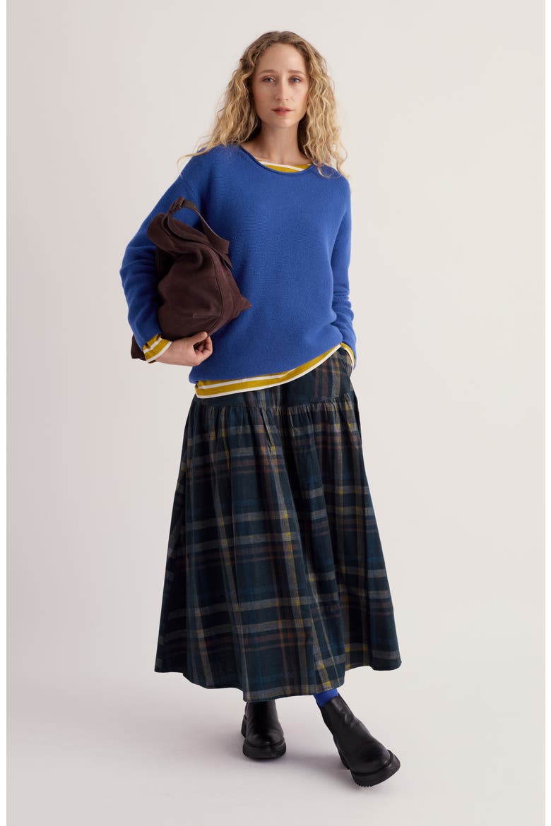 Hamlyn Midi Skirt, Alternate, color, HONESTY BRIGHT MARINE