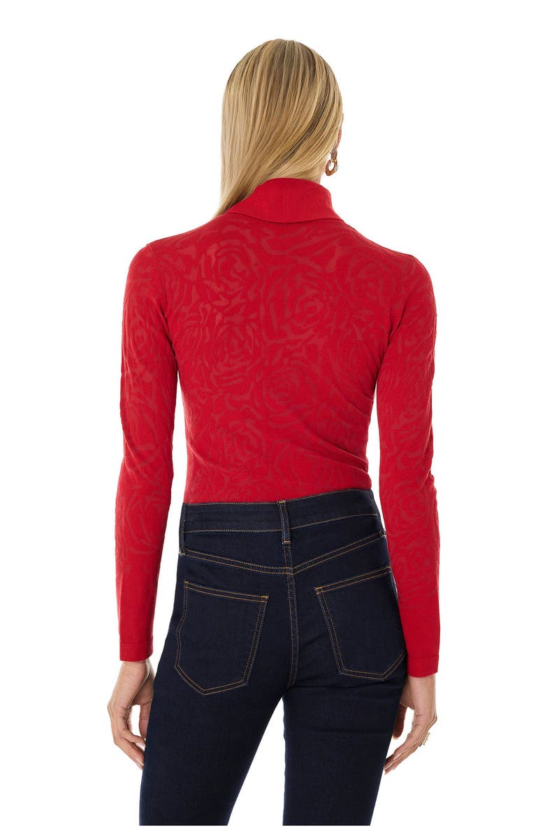 The Noli Shop Alina Rose Turtleneck Top, Alternate, color, Red