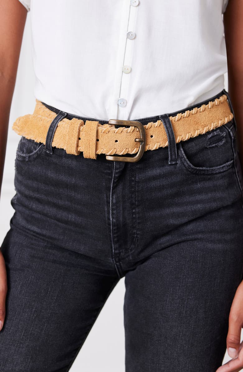 Paneros Clothing Phoenix Braided Suede Belt, Alternate, color, 