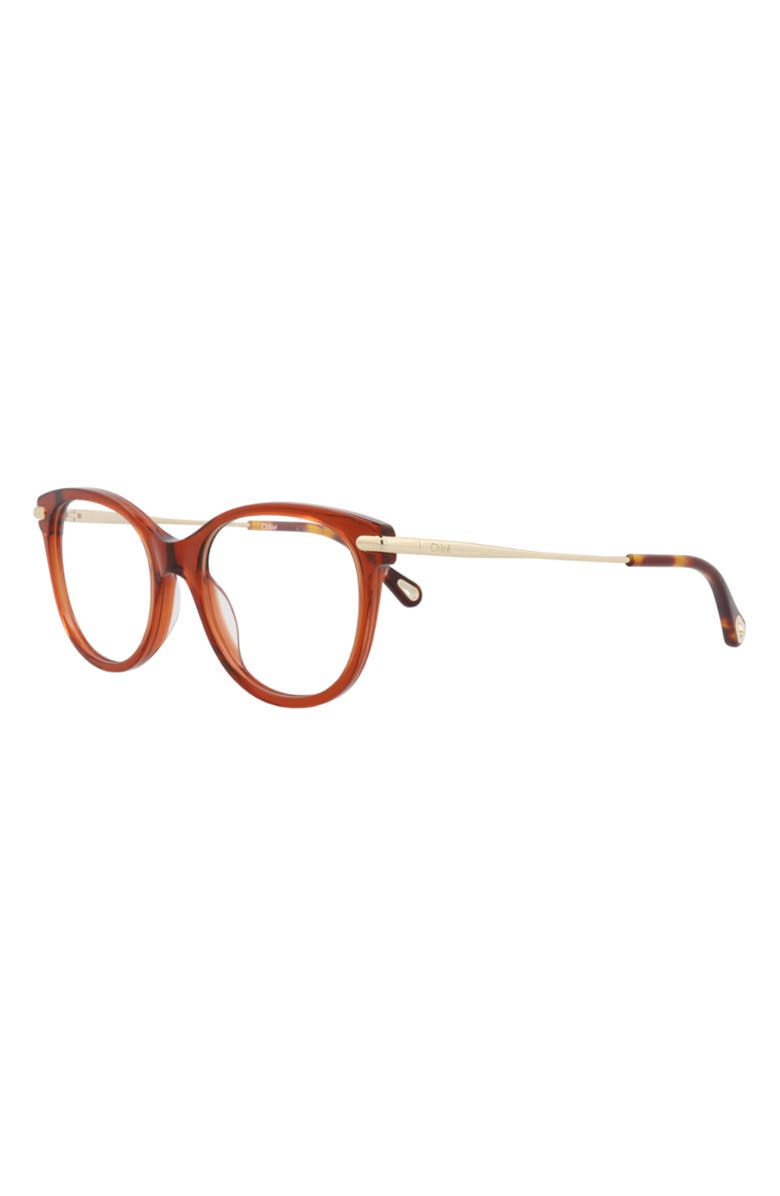 Chloé 50mm Cat Eye Optical Glasses, Alternate, color, 