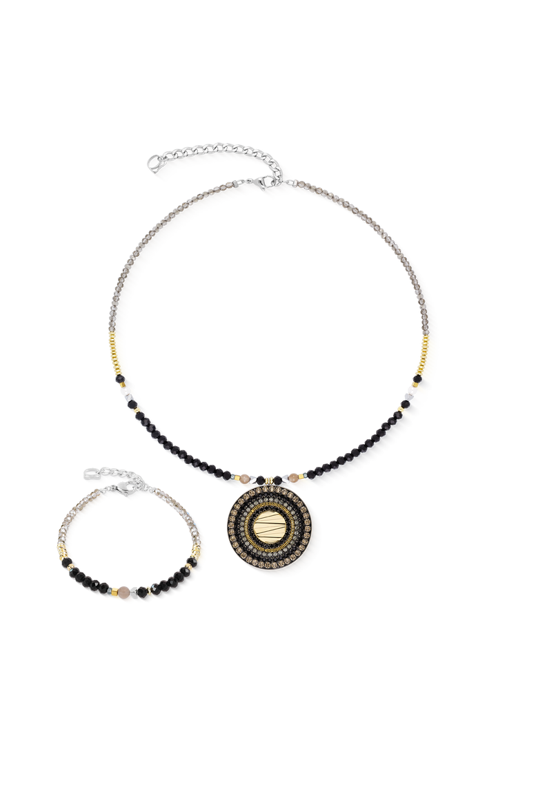 Bracelet Amulet Modern Future, Alternate, color, Black-Gold
