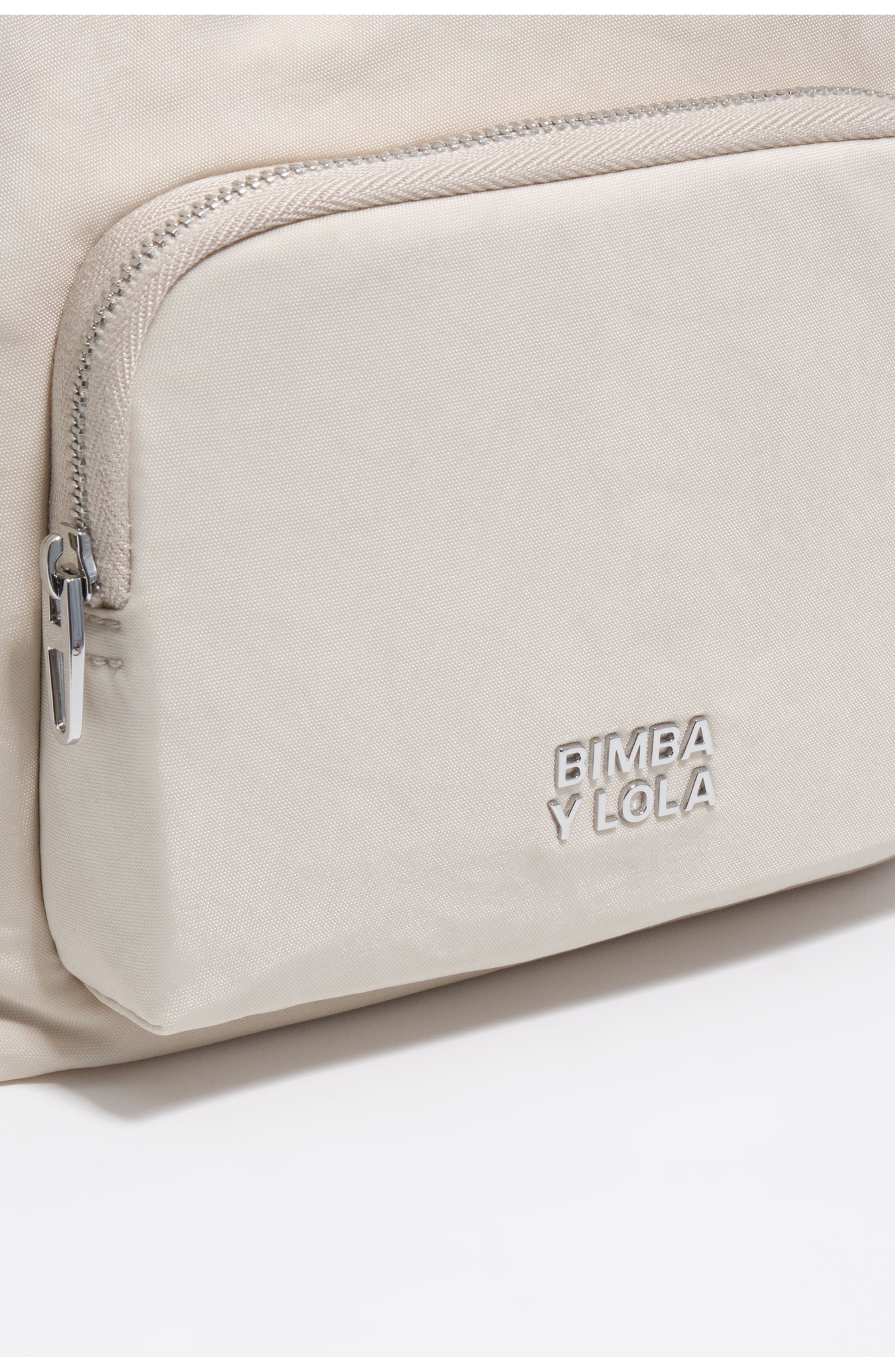 Bimba y Lola Mini Nylon Pocket Bag, Alternate, color, Stonewhite