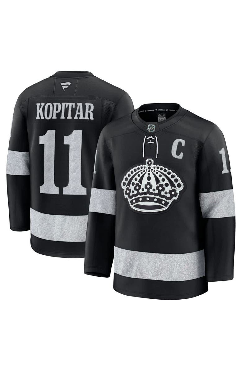 FANATICS Men's Fanatics Anze Kopitar Black Los Angeles Kings Alternate Premium Jersey, Main, color, Black