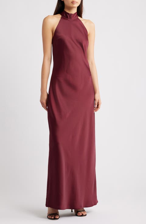 Violetta Matte Satin Gown
