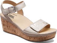 Samuel Hubbard Portola Two-Strap Wedge Sandal