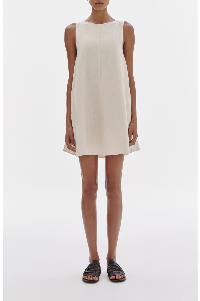 Nemi Linen Dress, Main, color, Chamomile