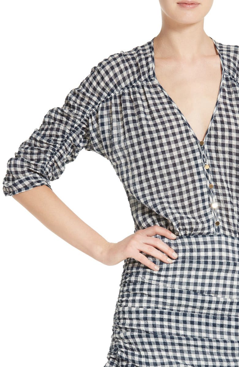 Veronica Beard Campbell Ruched Dress, Alternate, color,