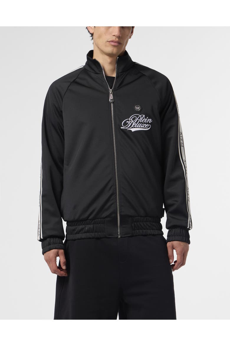 Tracksuit Jacket Plein Deluxe Signature Signature Men, Main, color, black