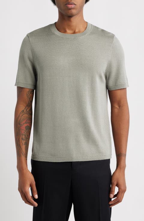 Short Sleeve Crewneck Sweater