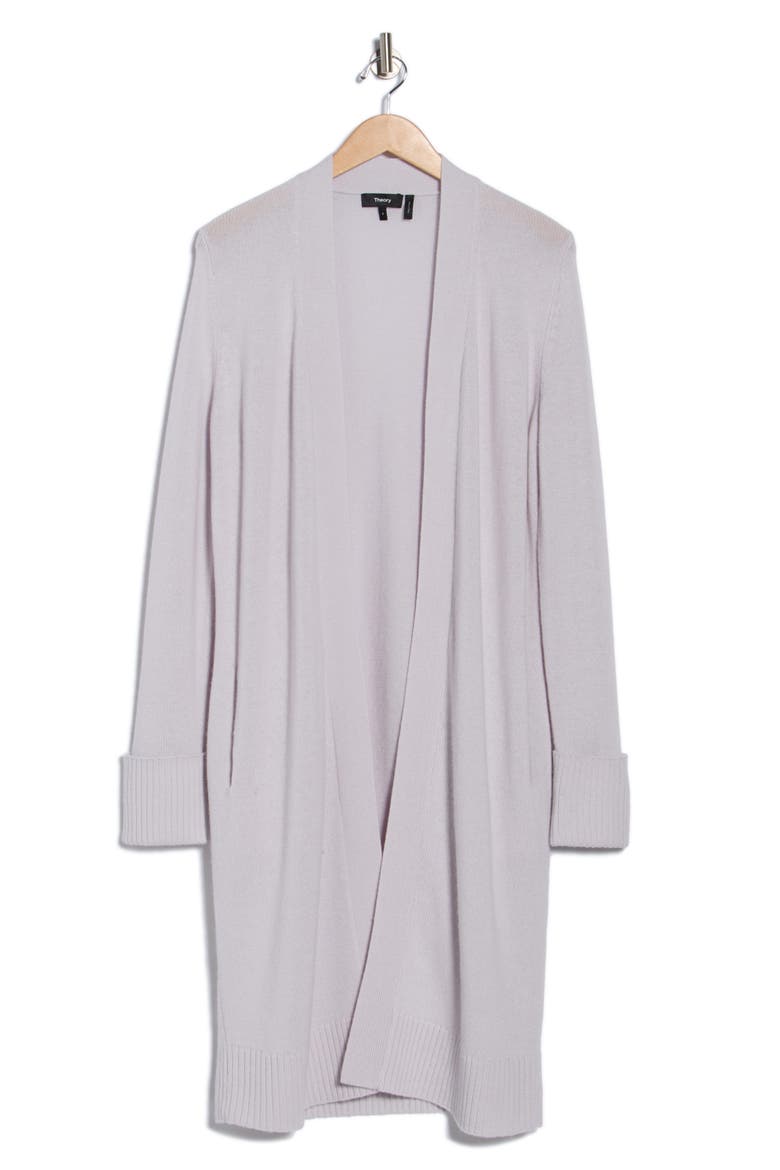 Longline Cardigan, Alternate, color, SILVER