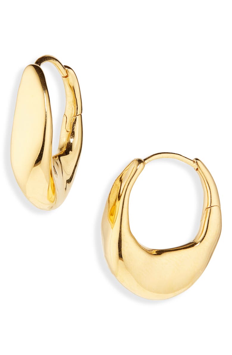 Monica Vinader Medium Antica Hoop Earrings, Main, color, 18Ct Gold Vermeil
