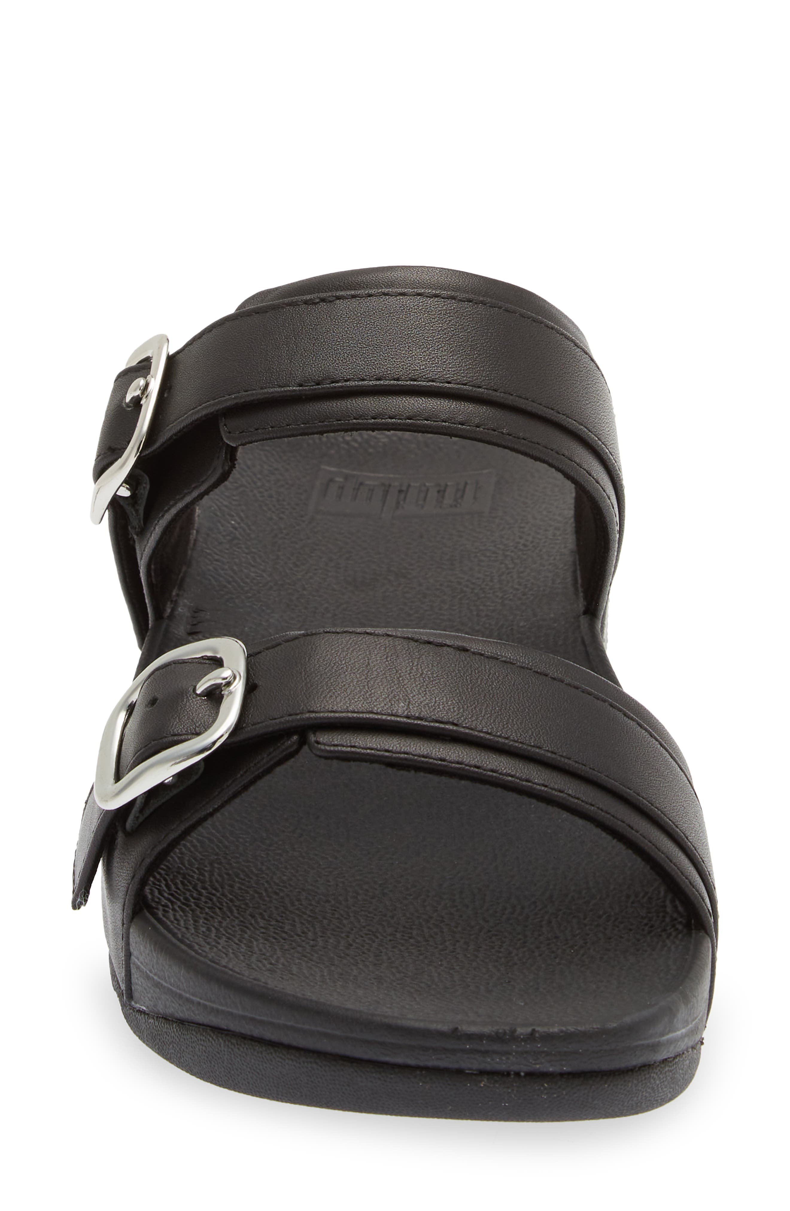 FitFlop Lulu Slide Sandal, Alternate, color, All Black