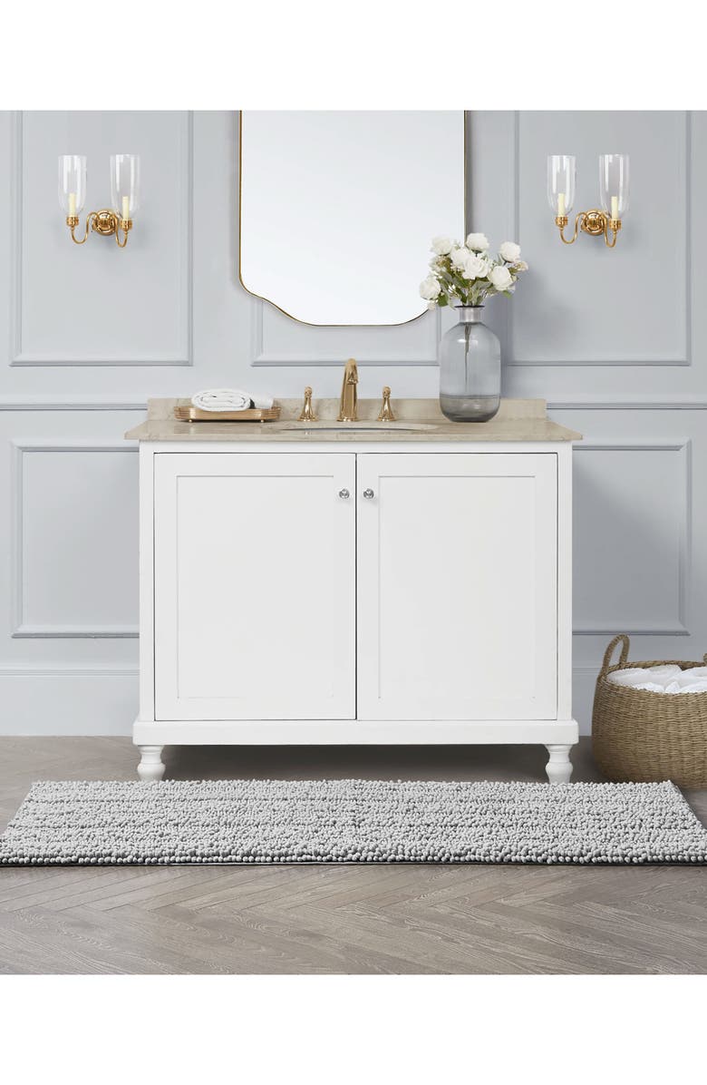 Laura Ashley Astor 24-Inch Chenille Bath Mat, Alternate, color,