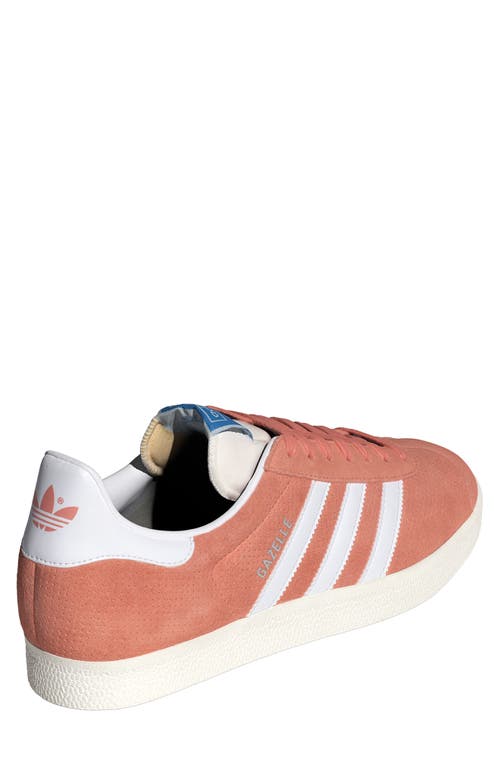 Adidas Originals Adidas Gazelle Sneaker In Clay/white/cream White