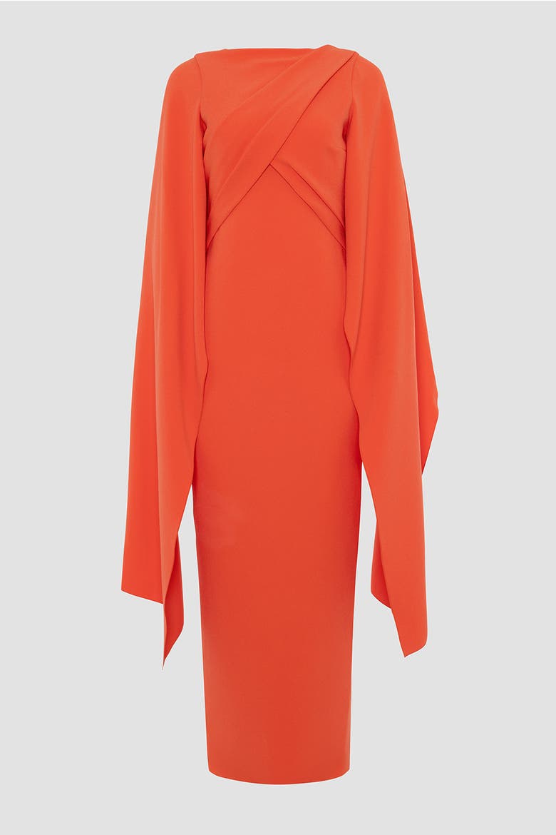 Iven Long Sleeved Maxi Dress, Alternate, color, Venetian Red
