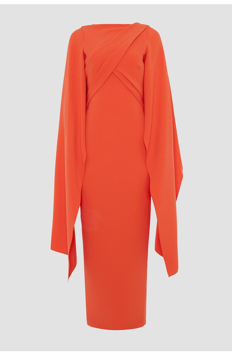 Roksanda Iven Long Sleeved Maxi Dress, Alternate, color, Venetian Red