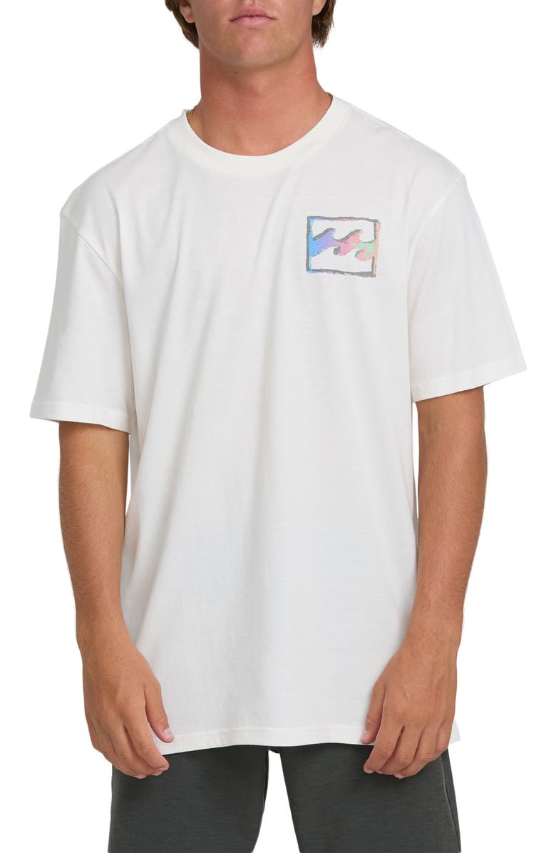 Billabong Crayon Wave Premium Graphic T-Shirt, Main, color, Off White