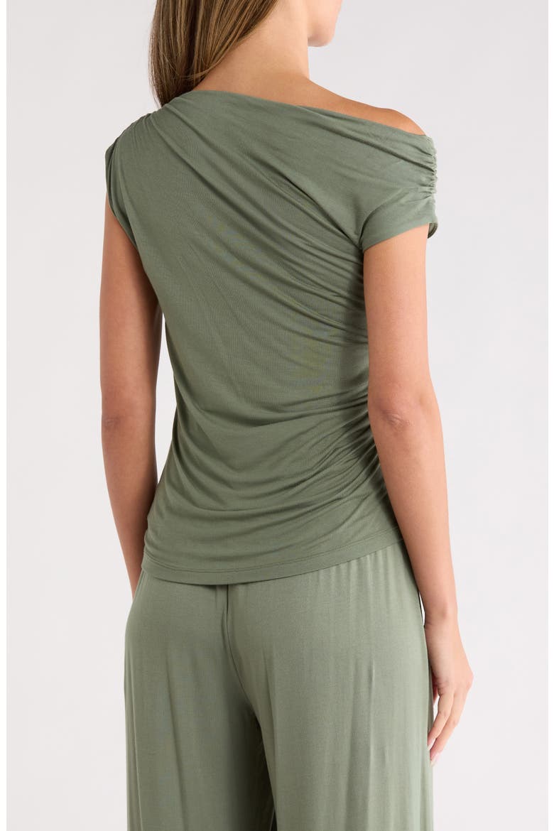 Off the Shoulder Knit Top, Alternate, color, OLIVE