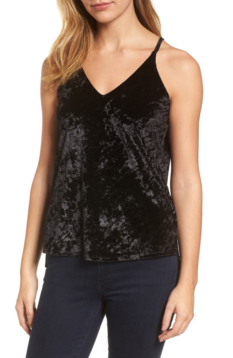 Billy T Crushed Velvet Camisole, Main, color,