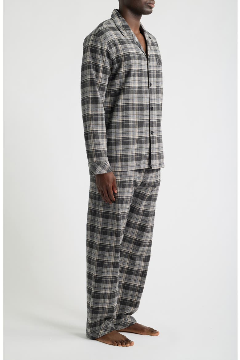 Rustic Flannel Pajamas, Alternate, color, BLACK