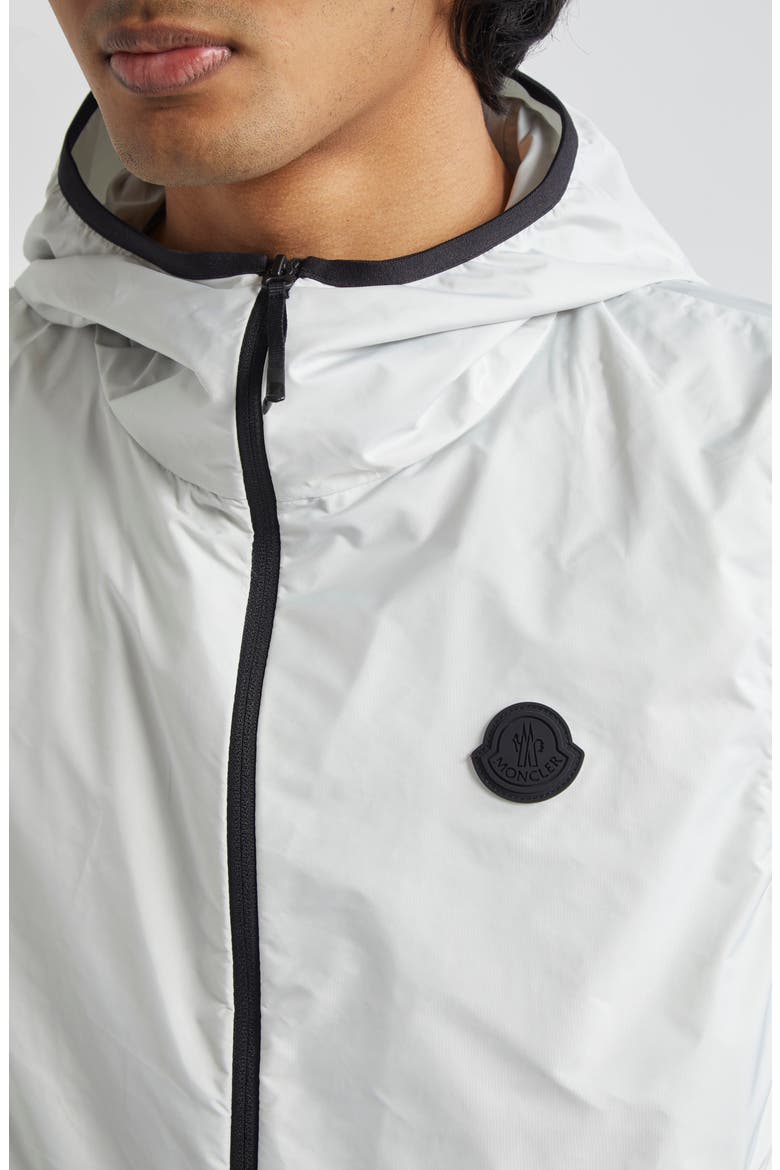 Vallese Water Repellent Hooded Vest, Alternate, color, GREY