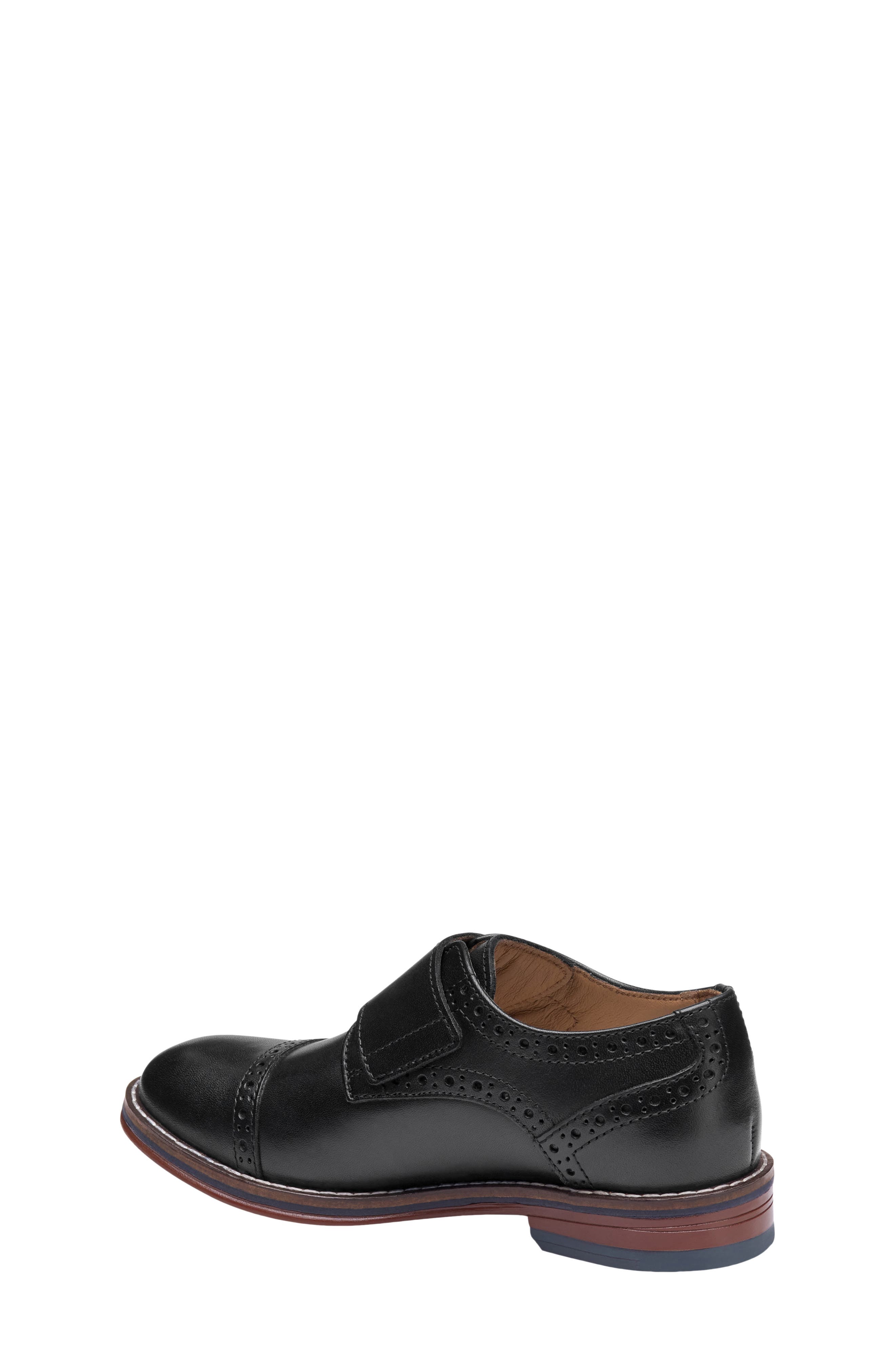 Johnston & Murphy Kids' Conard Cap Toe Monk Strap Shoe, Alternate, color, 