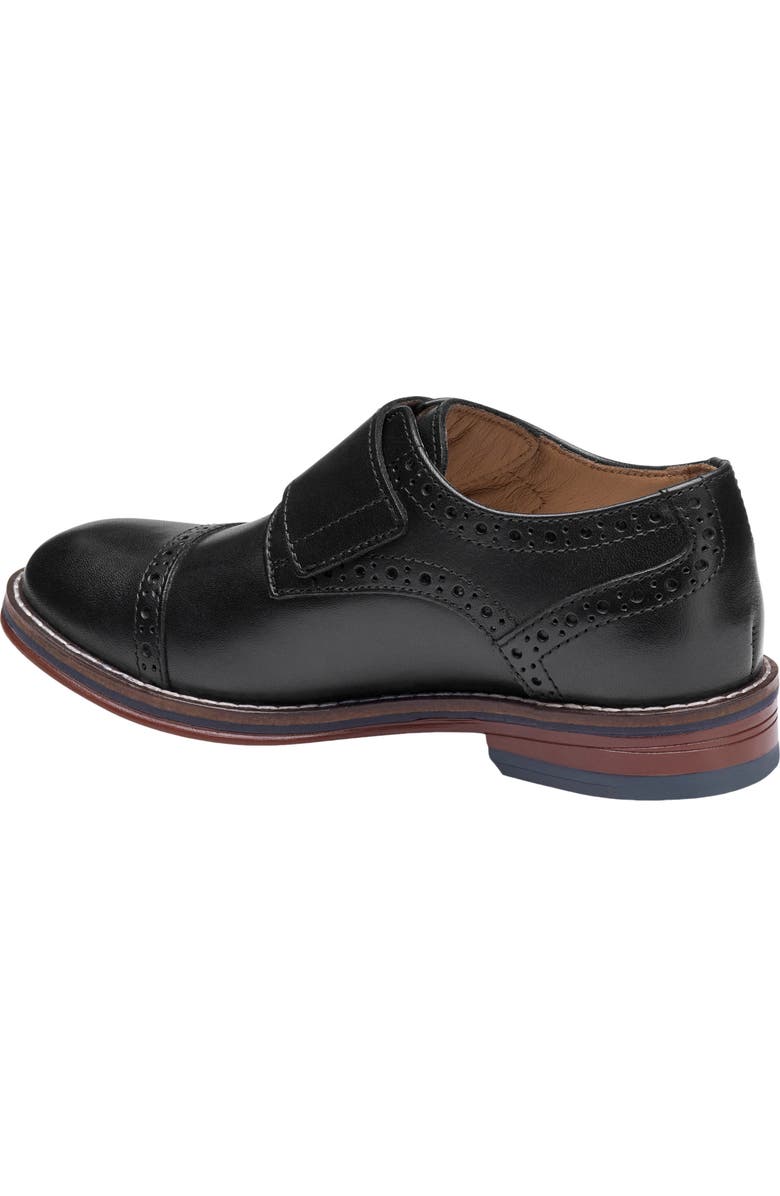 Johnston & Murphy Kids' Conard Cap Toe Monk Strap Shoe, Alternate, color,