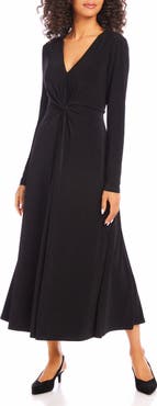 Karen Kane Monroe Travel Jersey Long Sleeve Midi Dress