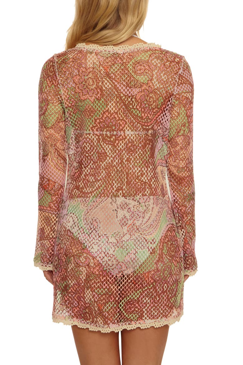 Paradise Cover-Up, Alternate, color, BROWN MULTI