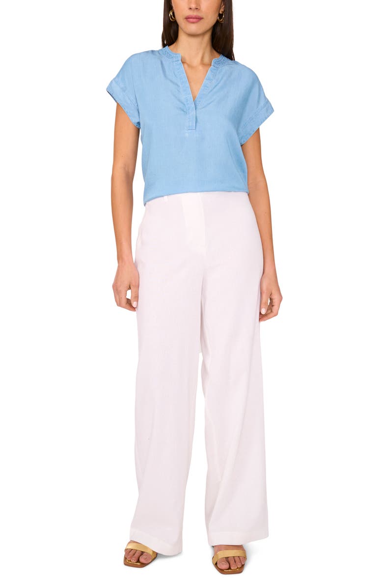 Vince Camuto Chambray Top, Alternate, color, Indigo