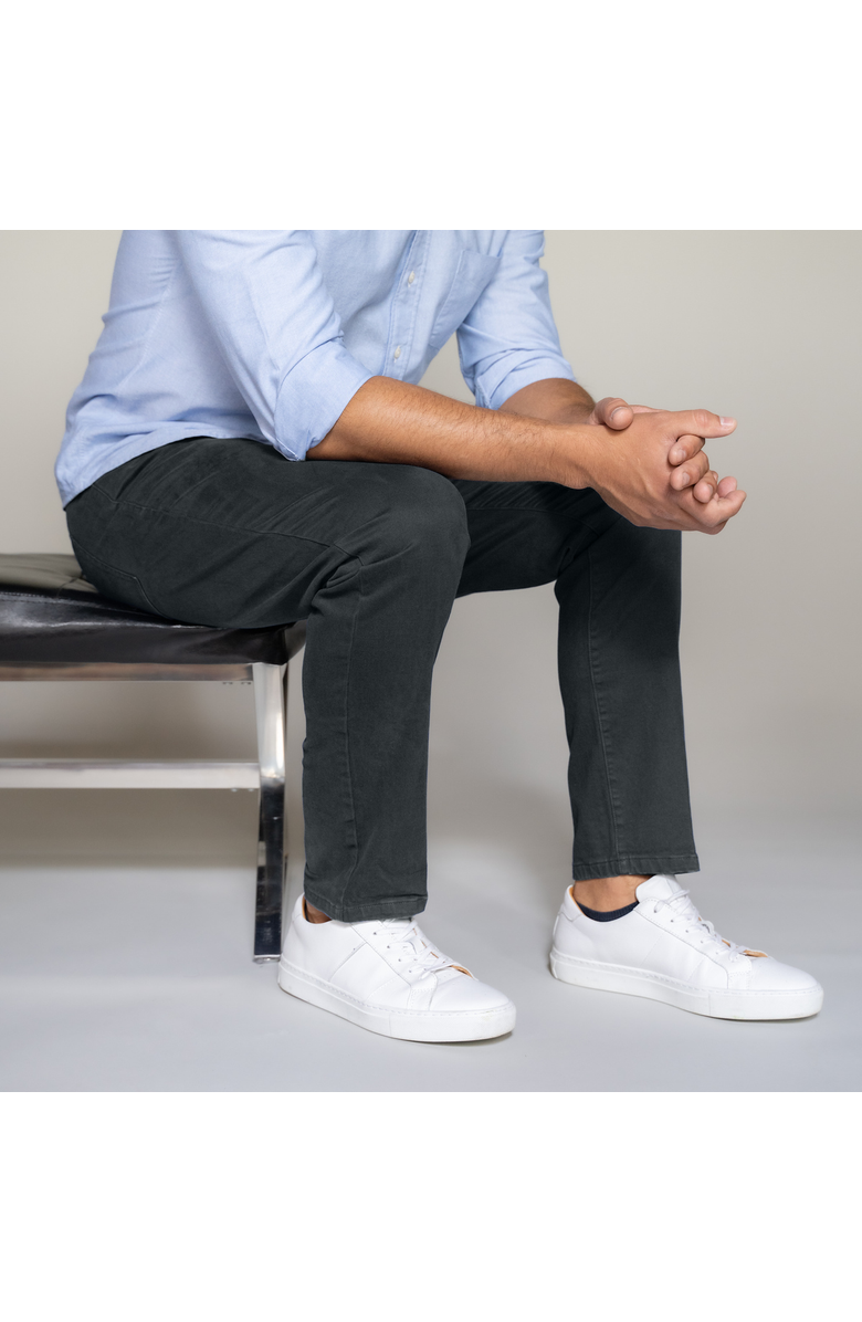 Peter Manning Italian 5-Pocket Pants, Alternate, color, Black