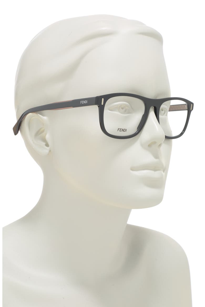52mm Square Optical Frames, Alternate, color, GREY
